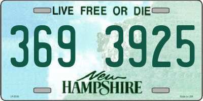 NH license plate 3693925
