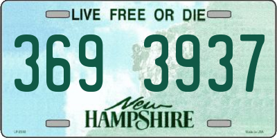 NH license plate 3693937