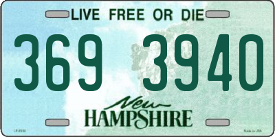 NH license plate 3693940