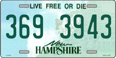 NH license plate 3693943