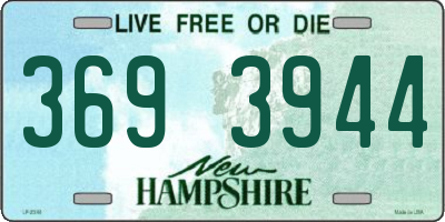 NH license plate 3693944