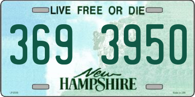 NH license plate 3693950