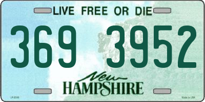NH license plate 3693952