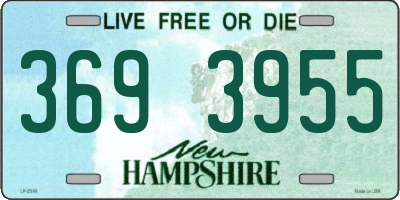 NH license plate 3693955