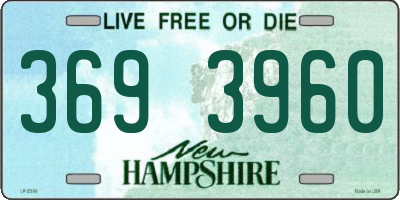 NH license plate 3693960