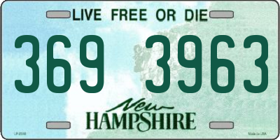 NH license plate 3693963