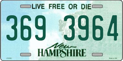 NH license plate 3693964