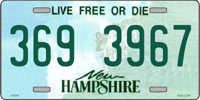 NH license plate 3693967