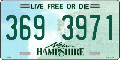 NH license plate 3693971