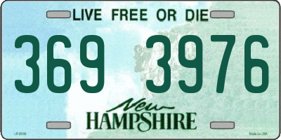NH license plate 3693976