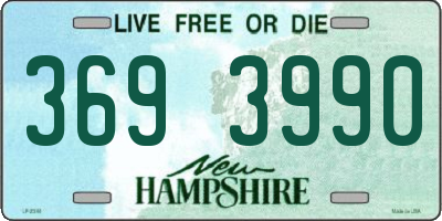 NH license plate 3693990
