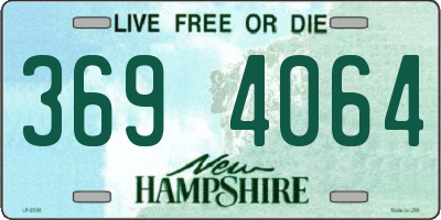 NH license plate 3694064
