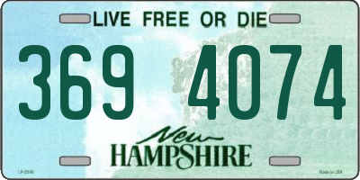 NH license plate 3694074