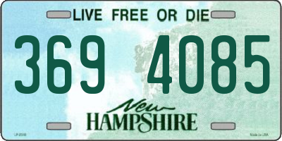 NH license plate 3694085