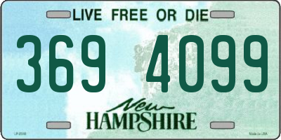 NH license plate 3694099