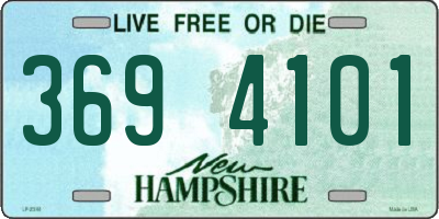 NH license plate 3694101