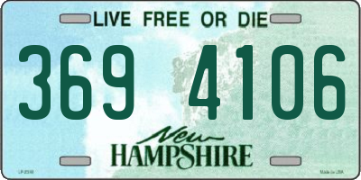 NH license plate 3694106