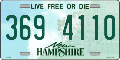 NH license plate 3694110