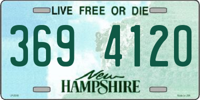 NH license plate 3694120