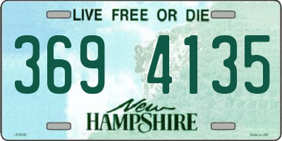 NH license plate 3694135