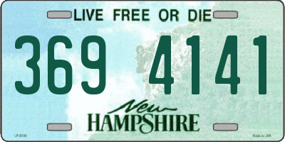 NH license plate 3694141