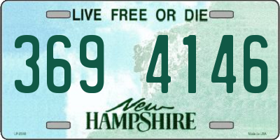 NH license plate 3694146