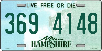 NH license plate 3694148