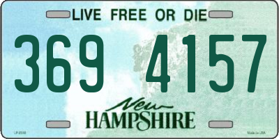 NH license plate 3694157