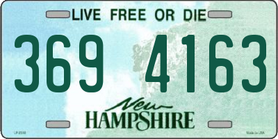 NH license plate 3694163