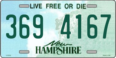 NH license plate 3694167