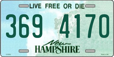 NH license plate 3694170