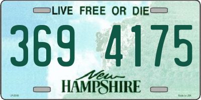 NH license plate 3694175