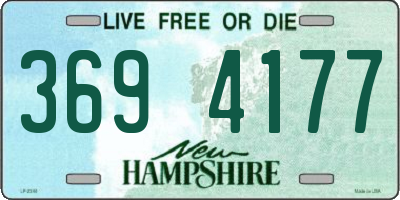 NH license plate 3694177