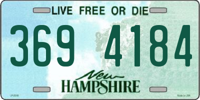 NH license plate 3694184
