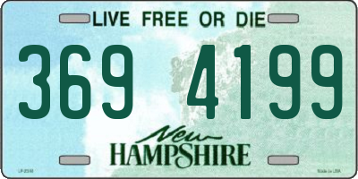 NH license plate 3694199