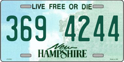 NH license plate 3694244
