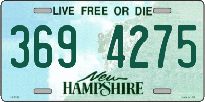 NH license plate 3694275