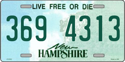 NH license plate 3694313