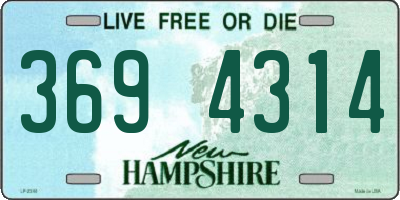NH license plate 3694314