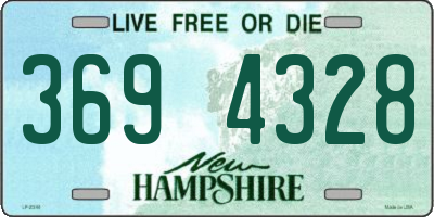 NH license plate 3694328