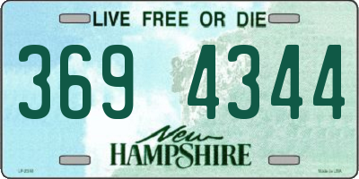 NH license plate 3694344