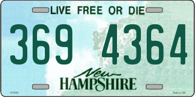 NH license plate 3694364