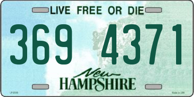 NH license plate 3694371