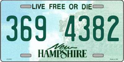 NH license plate 3694382