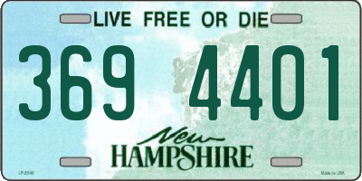 NH license plate 3694401