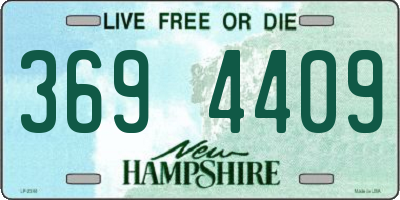 NH license plate 3694409