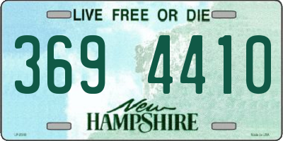 NH license plate 3694410