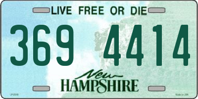 NH license plate 3694414
