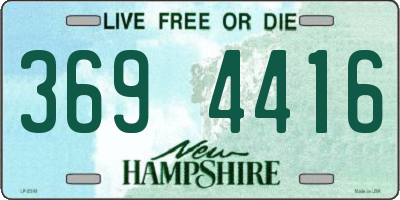 NH license plate 3694416