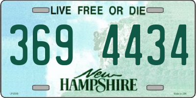NH license plate 3694434